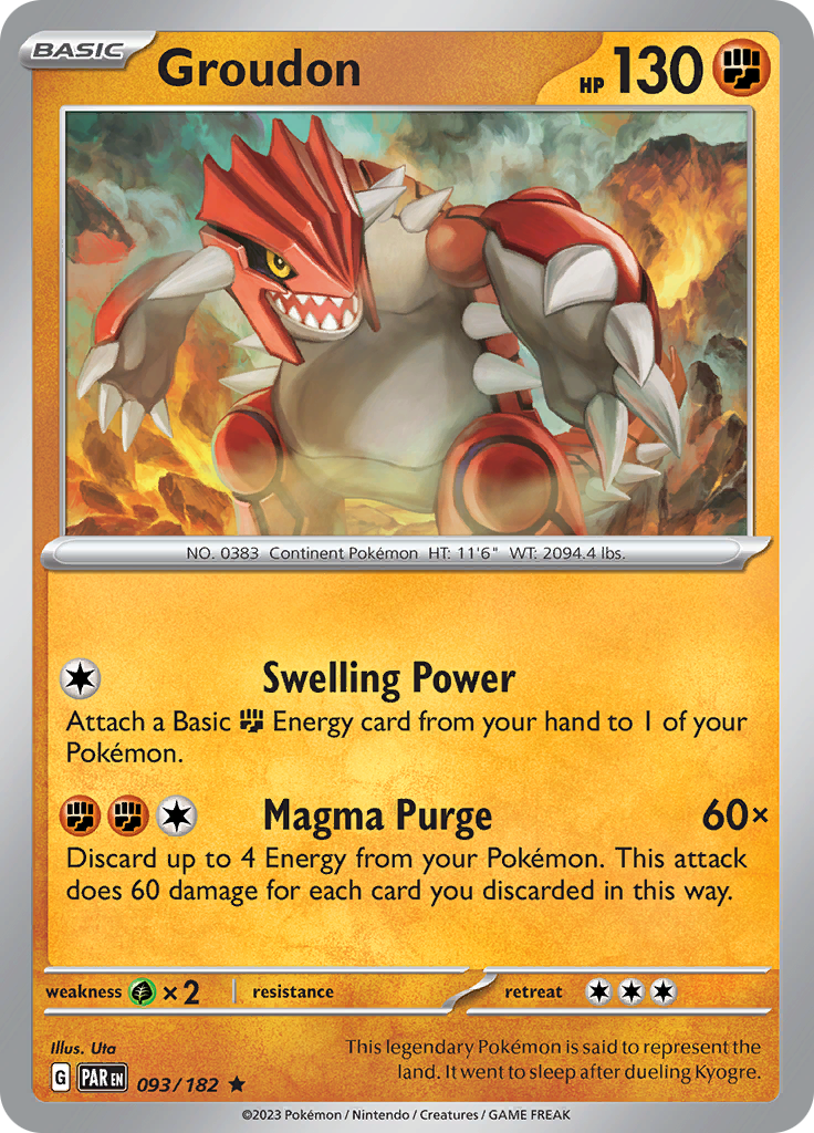 Groudon (093/182) [Scarlet & Violet: Paradox Rift] | Gear Gaming Fayetteville