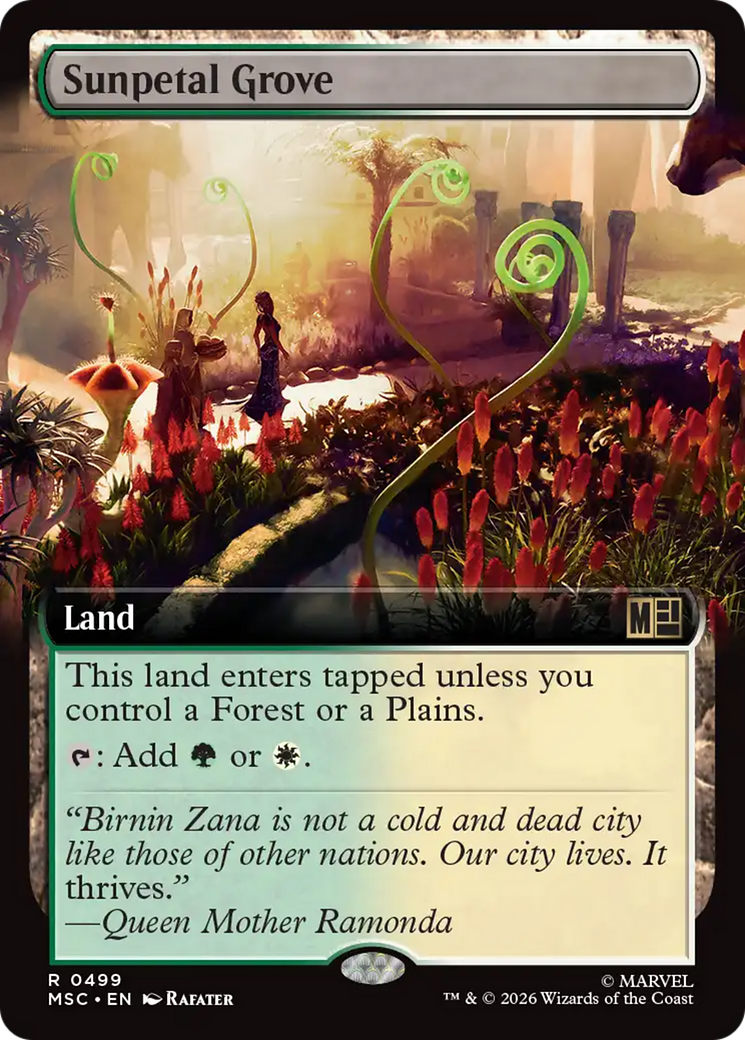 Sunpetal Grove (Extended Art) [Marvel Super Heroes Commander] | Gear Gaming Fayetteville