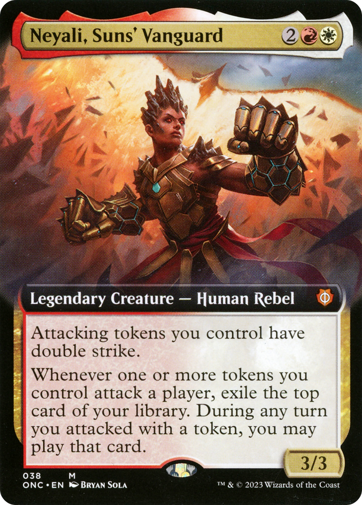 Neyali, Suns' Vanguard (Extended Art) [Phyrexia: All Will Be One Commander] | Gear Gaming Fayetteville