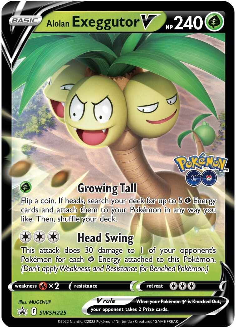 Alolan Exeggutor V (SWSH225) (Jumbo Card) [Sword & Shield: Black Star Promos] | Gear Gaming Fayetteville