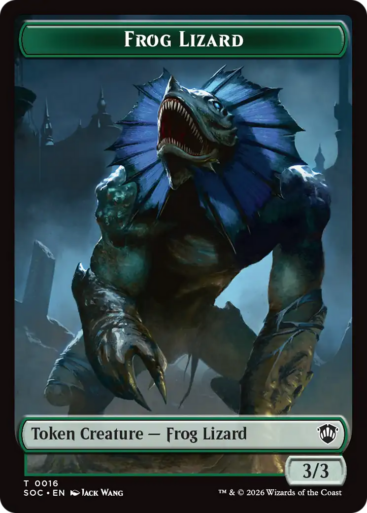 Food // Frog Lizard Double-Sided Token [Secrets of Strixhaven Commander Tokens] | Gear Gaming Fayetteville
