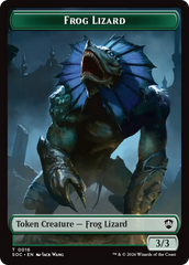 Boar // Frog Lizard Double-Sided Token [Secrets of Strixhaven Commander Tokens] | Gear Gaming Fayetteville
