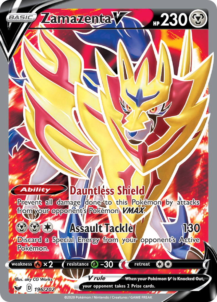 Zamazenta V (196/202) [Sword & Shield: Base Set] | Gear Gaming Fayetteville