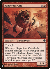 Rapacious One [The List Reprints] | Gear Gaming Fayetteville