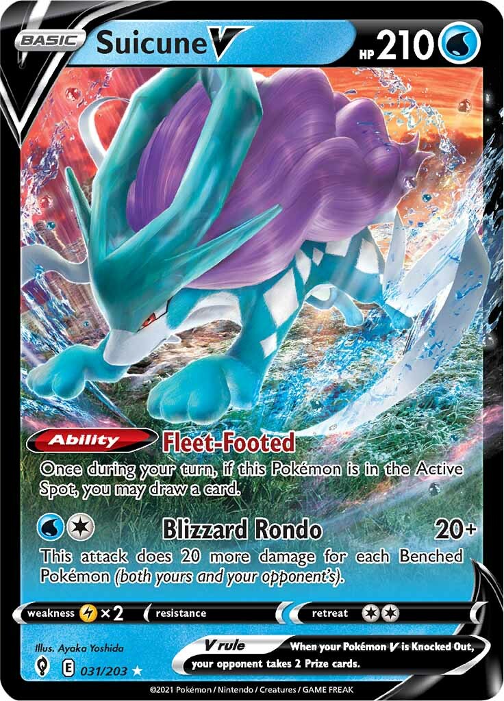 Suicune V (031/203) [Sword & Shield: Evolving Skies] | Gear Gaming Fayetteville