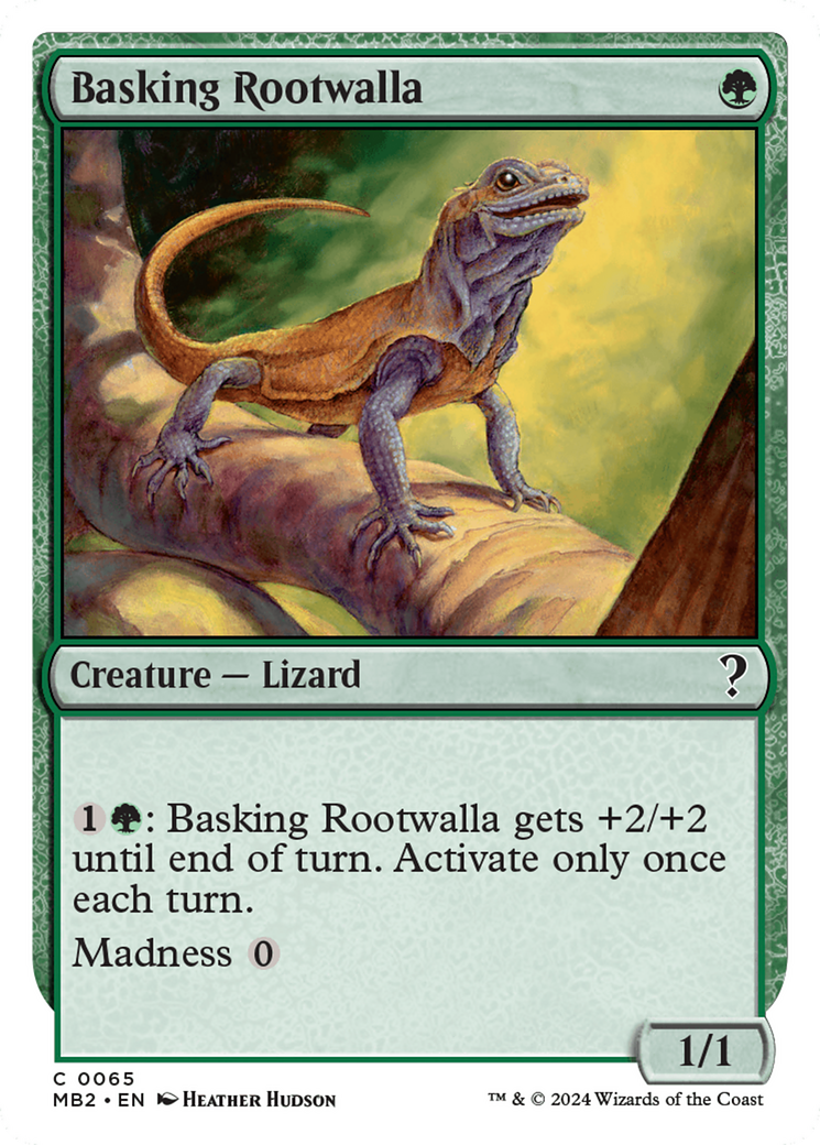 Basking Rootwalla (White Border) [Mystery Booster 2] | Gear Gaming Fayetteville