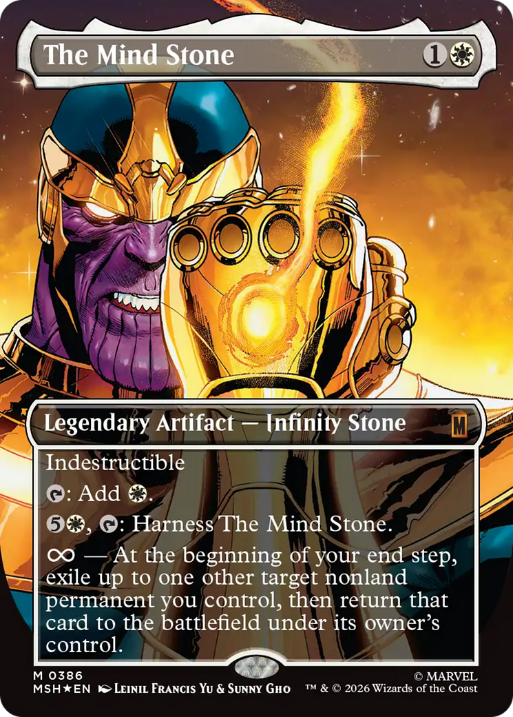 The Mind Stone (Borderless) [Marvel Super Heroes] | Gear Gaming Fayetteville
