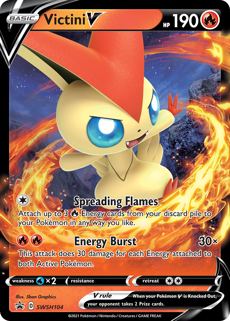 Victini V (SWSH104) [Sword & Shield: Black Star Promos] | Gear Gaming Fayetteville