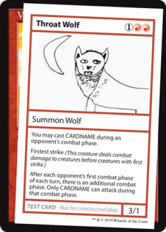 Throat Wolf (2021 Edition) [Mystery Booster Playtest Cards] | Gear Gaming Fayetteville