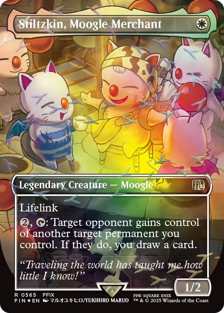 Stiltzkin, Moogle Merchant (Borderless) (Chocobo Track Foil) [FINAL FANTASY] | Gear Gaming Fayetteville