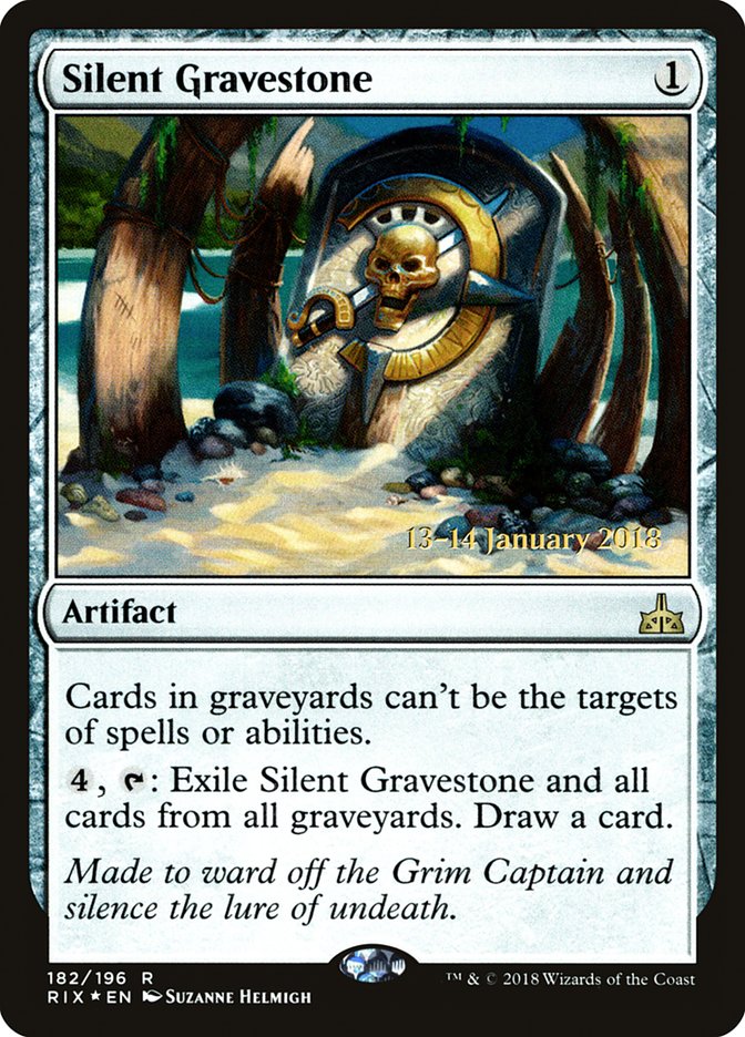 Silent Gravestone [Rivals of Ixalan Prerelease Promos] | Gear Gaming Fayetteville