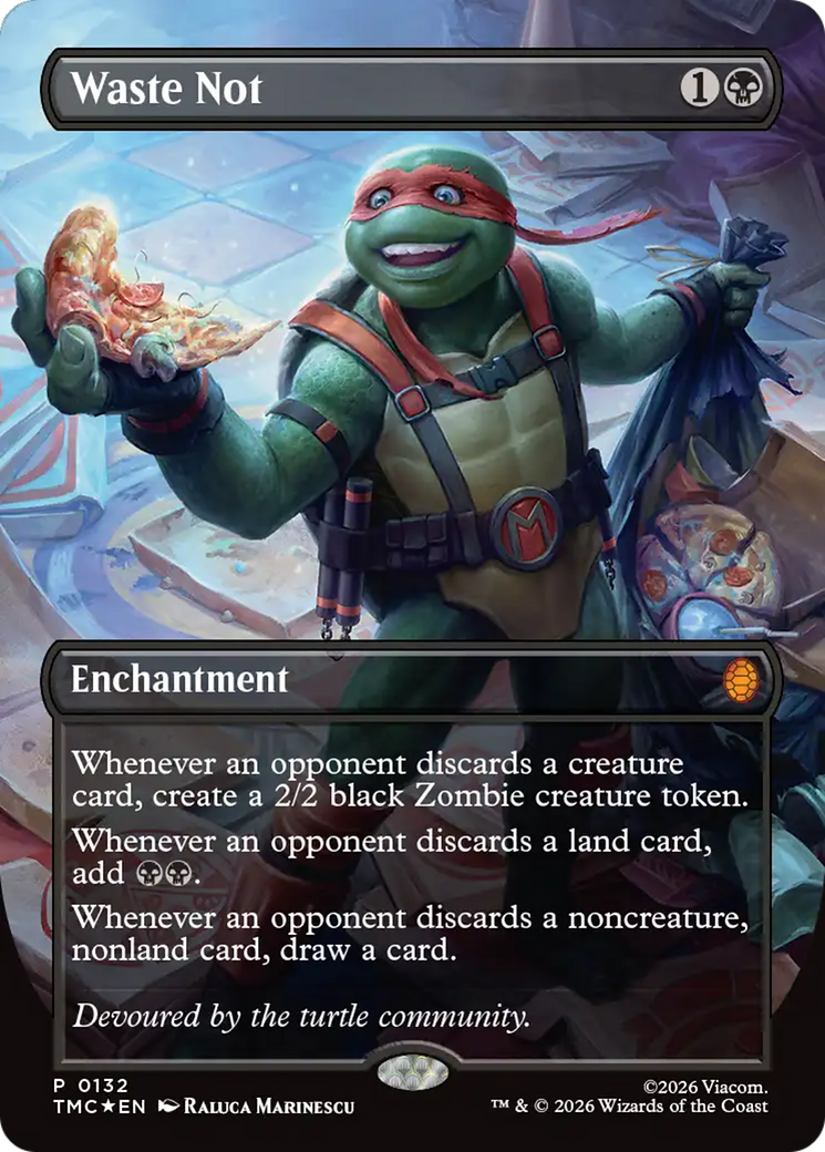 Waste Not (Borderless) [Teenage Mutant Ninja Turtles Promos] | Gear Gaming Fayetteville