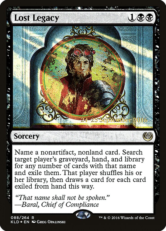 Lost Legacy [Kaladesh Prerelease Promos] | Gear Gaming Fayetteville