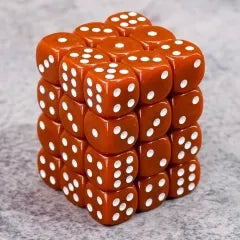 Opaque Brown 12mm D6 block of 36 dice | Gear Gaming Fayetteville