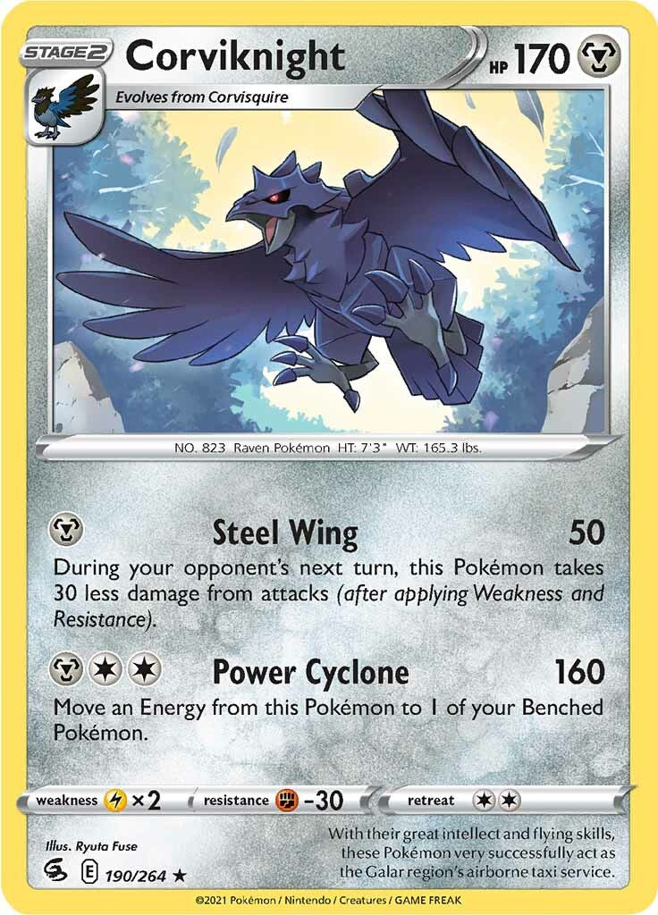 Corviknight (190/264) [Sword & Shield: Fusion Strike] | Gear Gaming Fayetteville