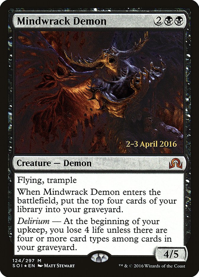Mindwrack Demon [Shadows over Innistrad Prerelease Promos] | Gear Gaming Fayetteville