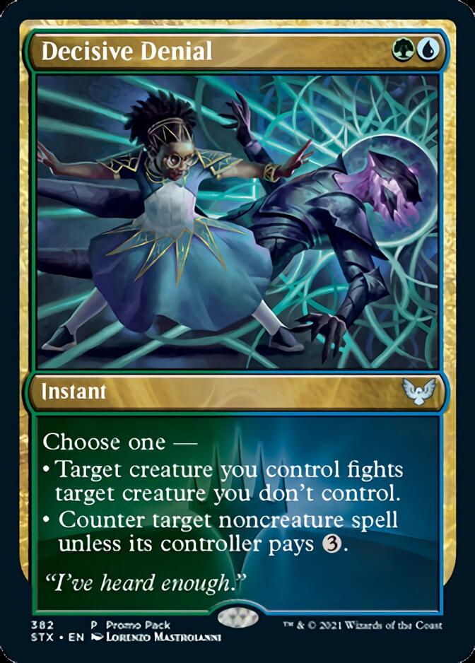 Decisive Denial (Promo Pack) [Strixhaven: School of Mages Promos] | Gear Gaming Fayetteville