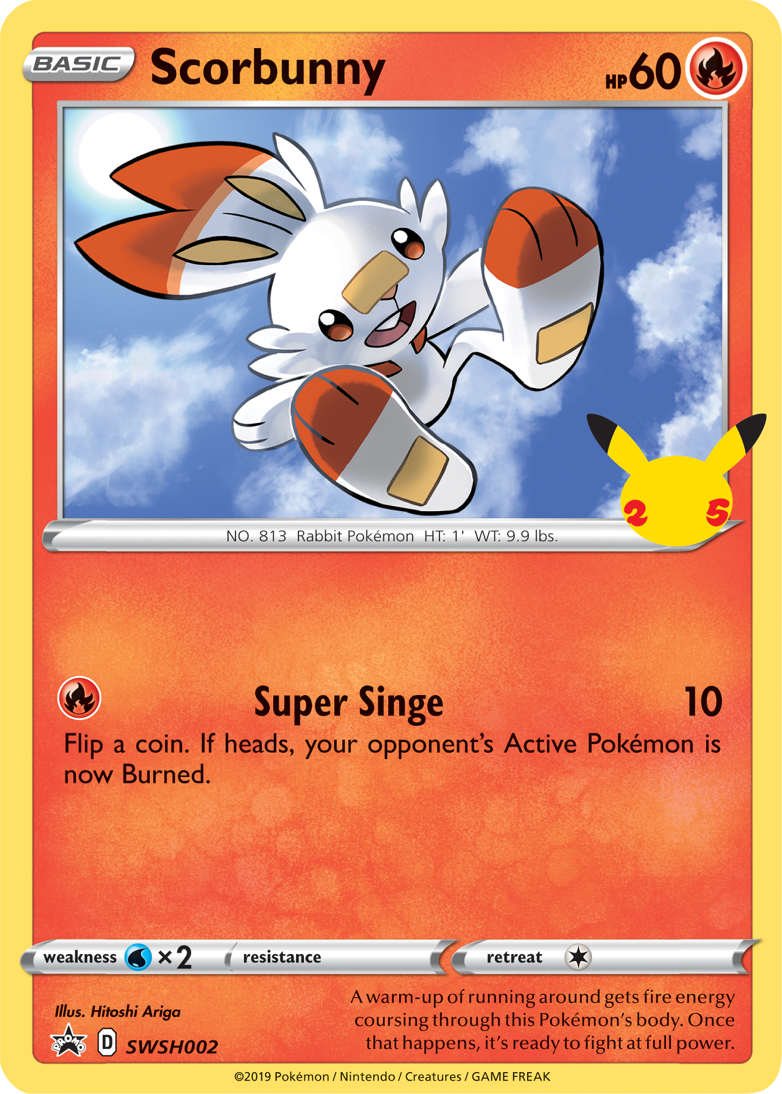 Scorbunny (SWSH002) (Jumbo Card) [First Partner Pack] | Gear Gaming Fayetteville