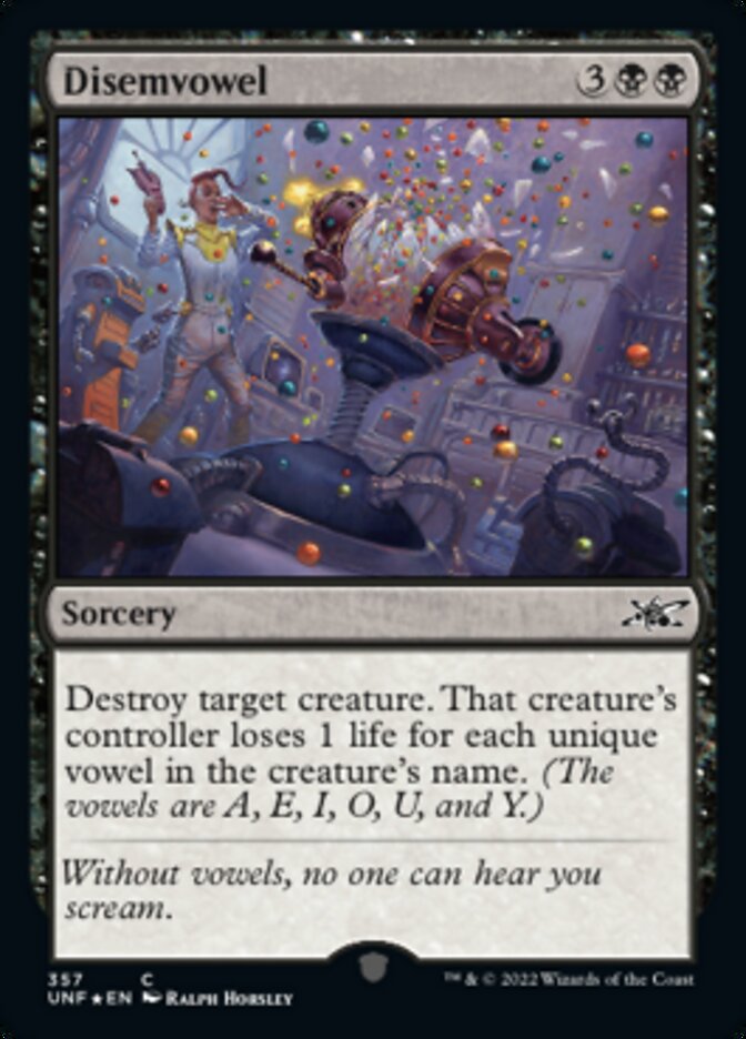 Disemvowel (Galaxy Foil) [Unfinity] | Gear Gaming Fayetteville