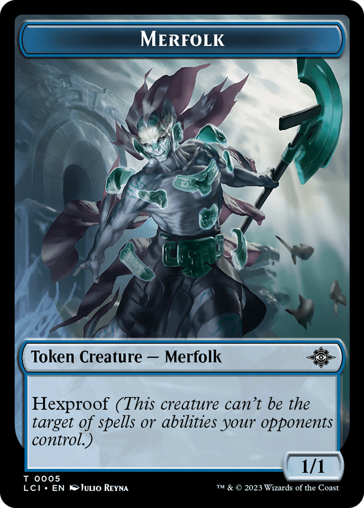 Copy // Merfolk (0005) Double-Sided Token [The Lost Caverns of Ixalan Commander Tokens] | Gear Gaming Fayetteville