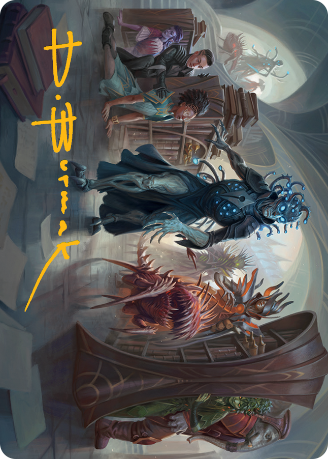 Invasion of Arcavios Art Card (Gold-Stamped Signature) [March of the Machine Art Series] | Gear Gaming Fayetteville
