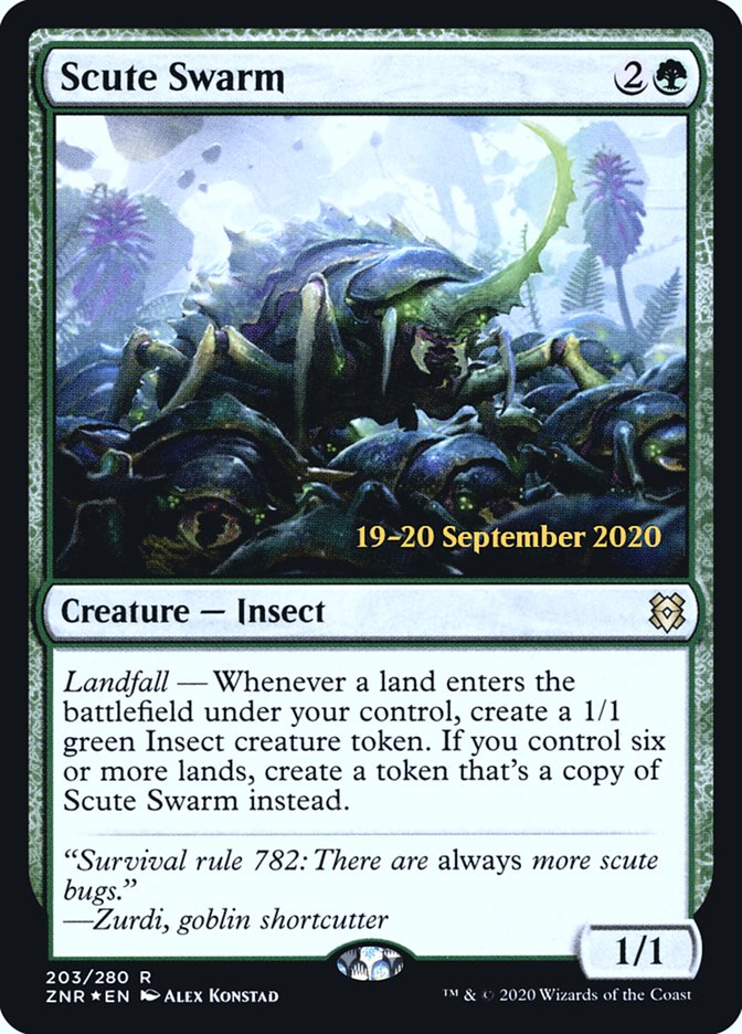 Scute Swarm [Zendikar Rising Prerelease Promos] | Gear Gaming Fayetteville