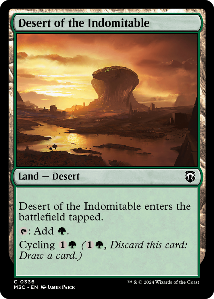 Desert of the Indomitable (Ripple Foil) [Modern Horizons 3 Commander] | Gear Gaming Fayetteville