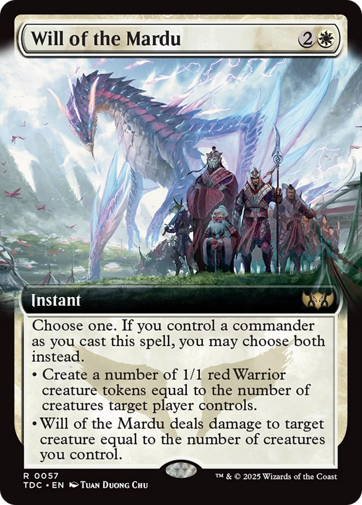 Will of the Mardu (Extended Art) [Tarkir: Dragonstorm Commander] | Gear Gaming Fayetteville