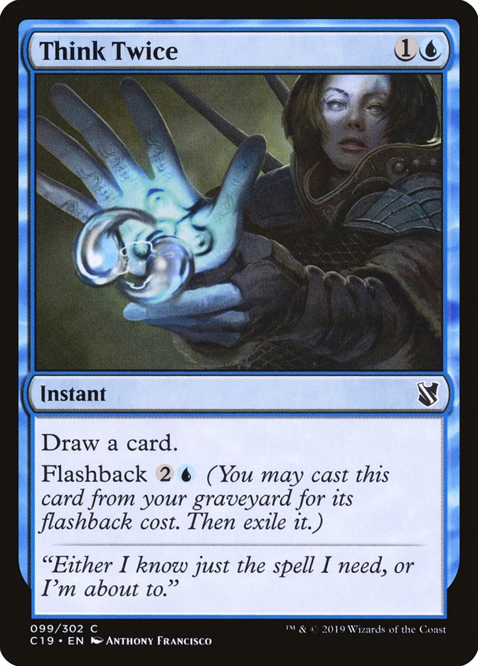 Think Twice [Commander 2019] | Gear Gaming Fayetteville