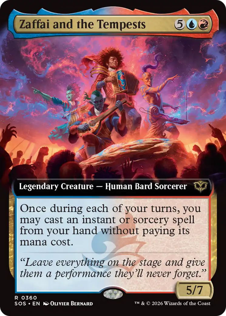Zaffai and the Tempests (Extended Art) [Secrets of Strixhaven] | Gear Gaming Fayetteville