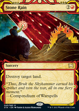 Stone Rain (Foil Etched) [Strixhaven: School of Mages Mystical Archive] | Gear Gaming Fayetteville