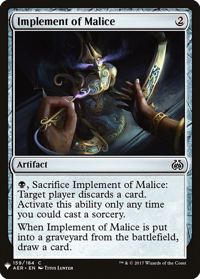 Implement of Malice [Mystery Booster] | Gear Gaming Fayetteville