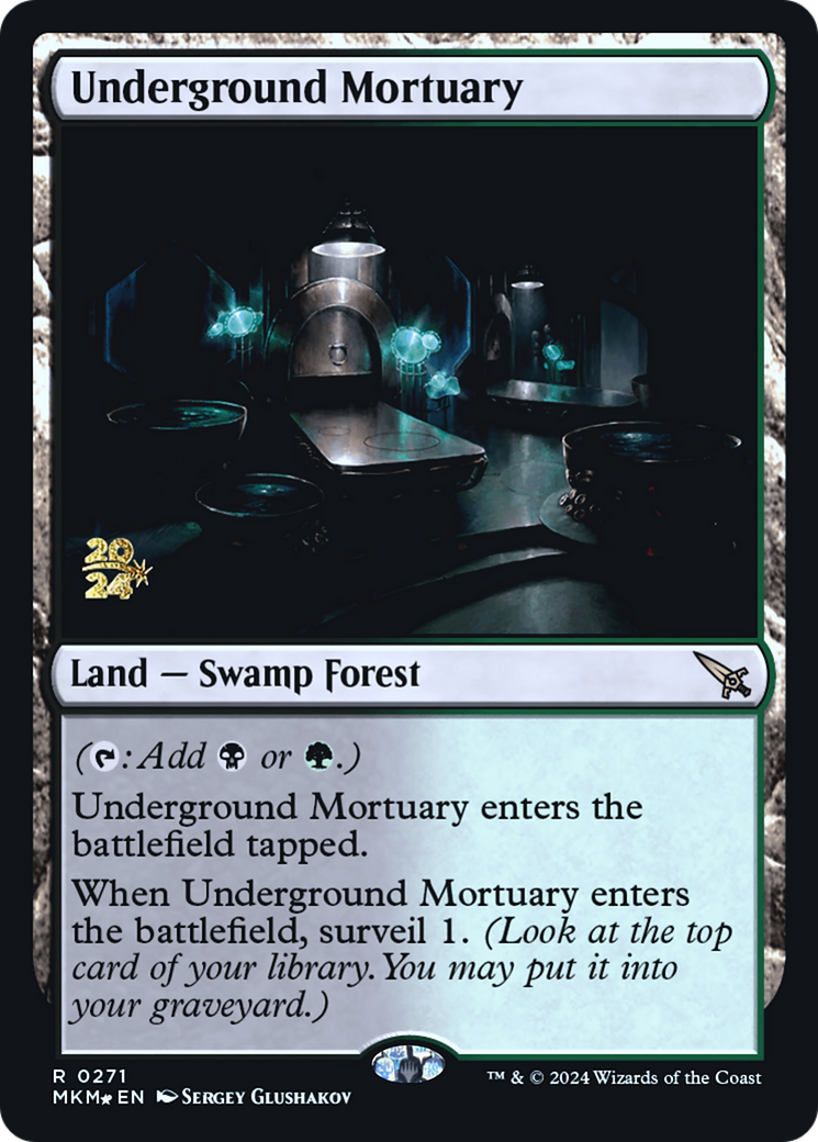 Underground Mortuary [Murders at Karlov Manor Prerelease Promos] | Gear Gaming Fayetteville