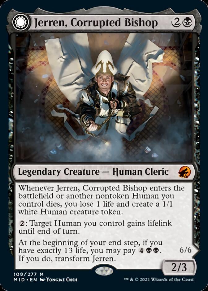 Jerren, Corrupted Bishop // Ormendahl, the Corrupted [Innistrad: Midnight Hunt] | Gear Gaming Fayetteville