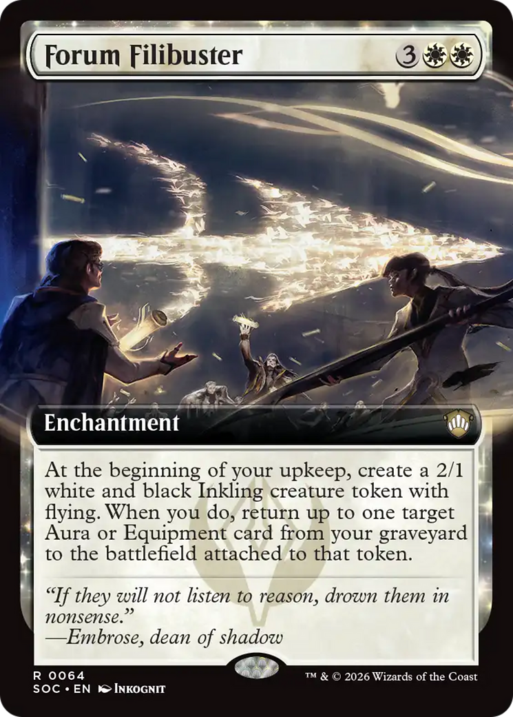 Forum Filibuster (Extended Art) [Secrets of Strixhaven Commander] | Gear Gaming Fayetteville