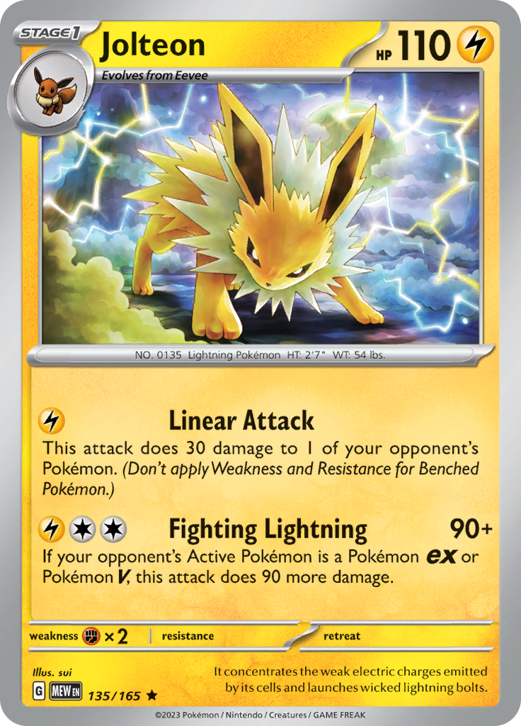 Jolteon (135/165) [Scarlet & Violet: 151] | Gear Gaming Fayetteville