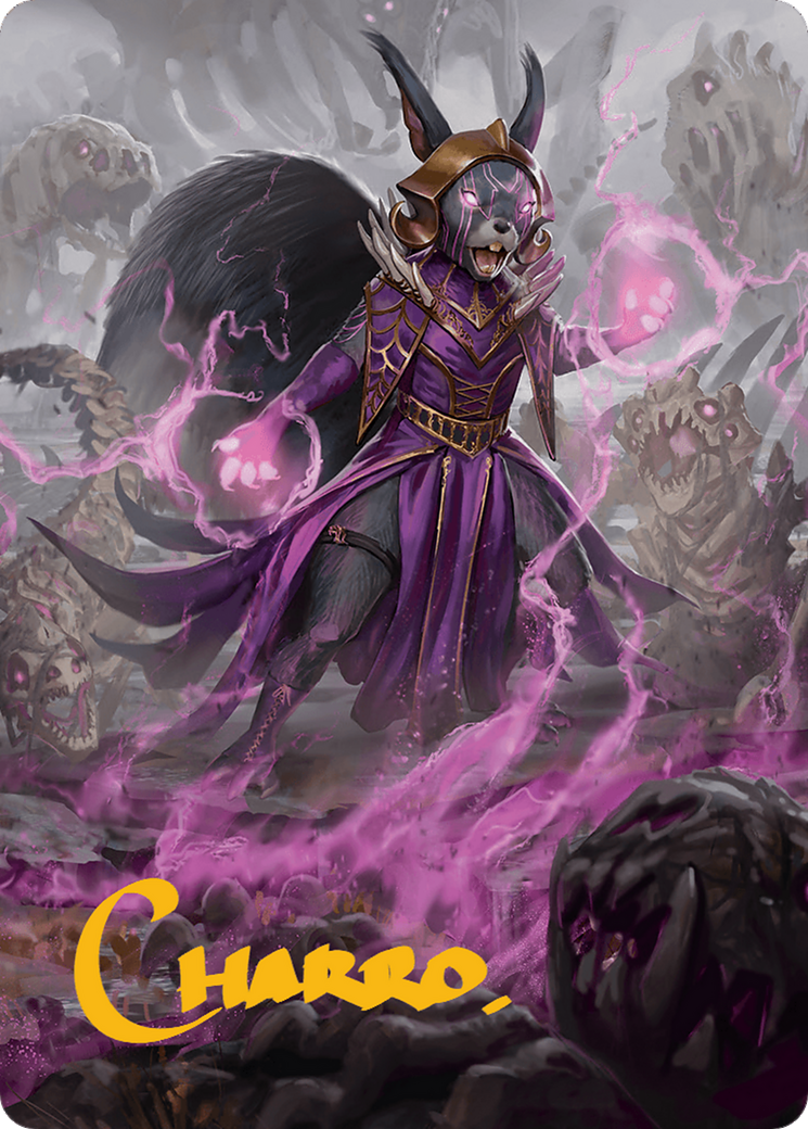 Liliana of the Dark Realms Art Card (Gold-Stamped Signature) [Bloomburrow Art Series] | Gear Gaming Fayetteville