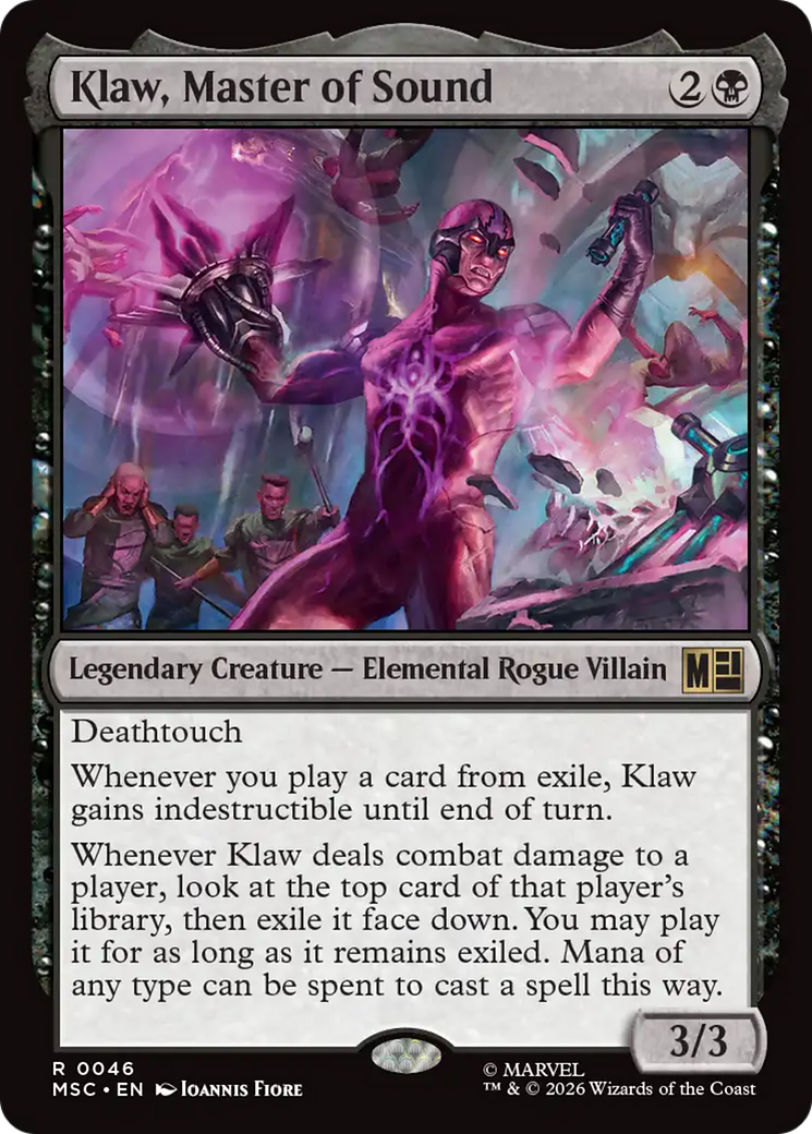 Klaw, Master of Sound (Surge Foil) [Marvel Super Heroes Commander] | Gear Gaming Fayetteville