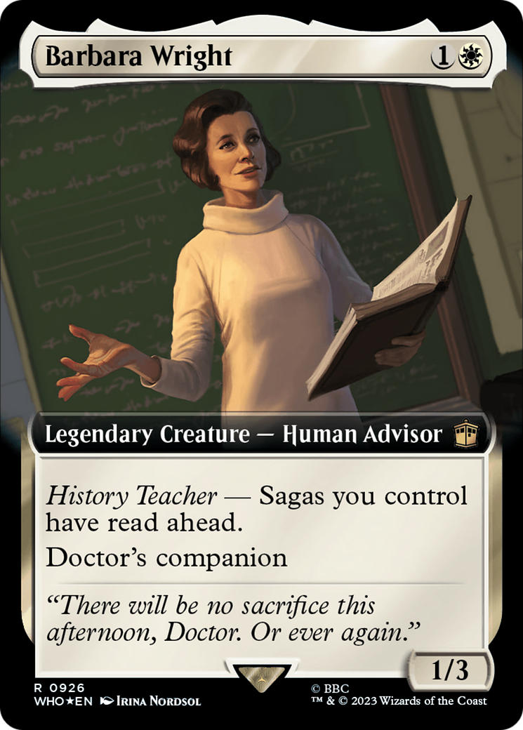 Barbara Wright (Extended Art) (Surge Foil) [Doctor Who] | Gear Gaming Fayetteville