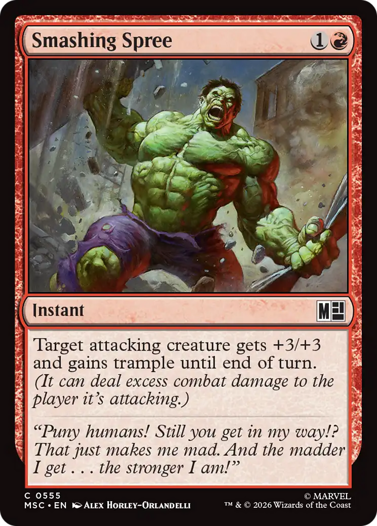 Smashing Spree [Marvel Super Heroes Commander] | Gear Gaming Fayetteville