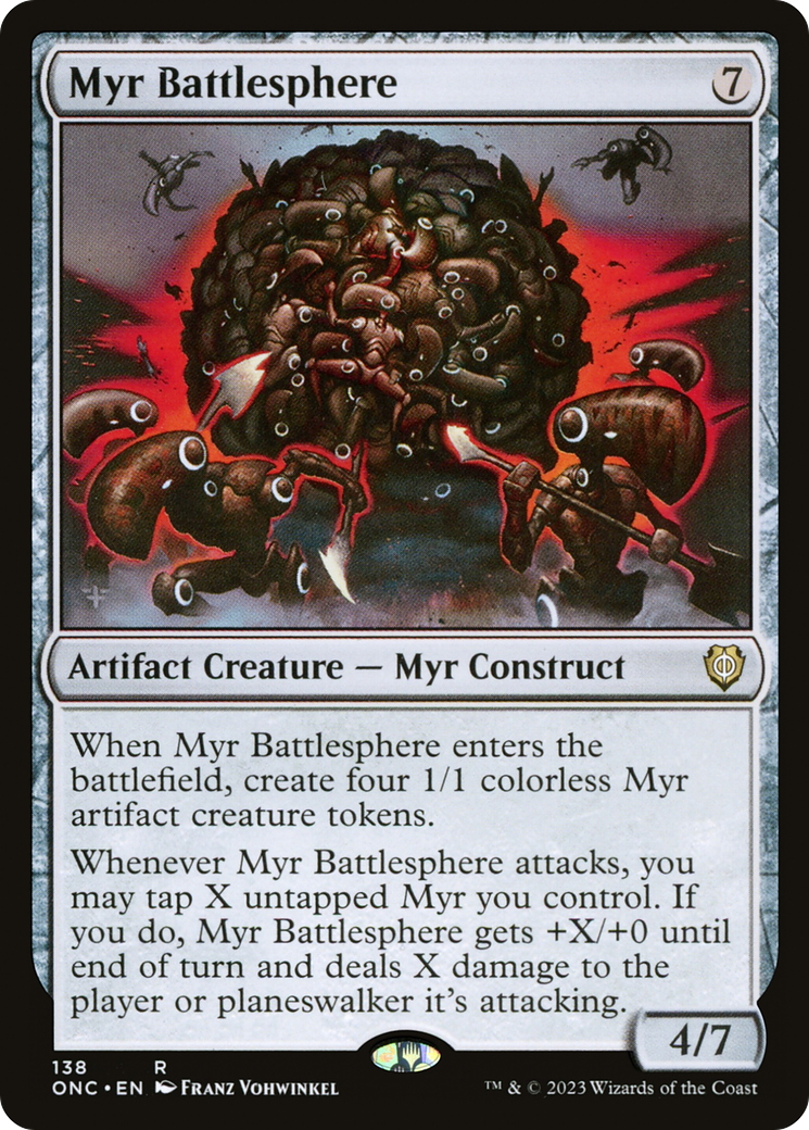 Myr Battlesphere [Phyrexia: All Will Be One Commander] | Gear Gaming Fayetteville