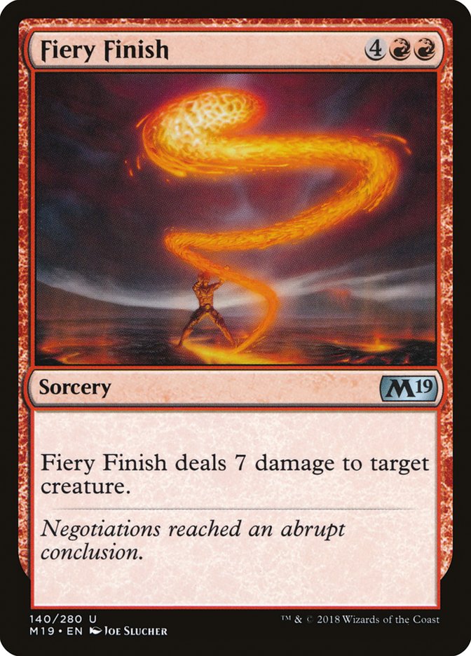 Fiery Finish [Core Set 2019] | Gear Gaming Fayetteville