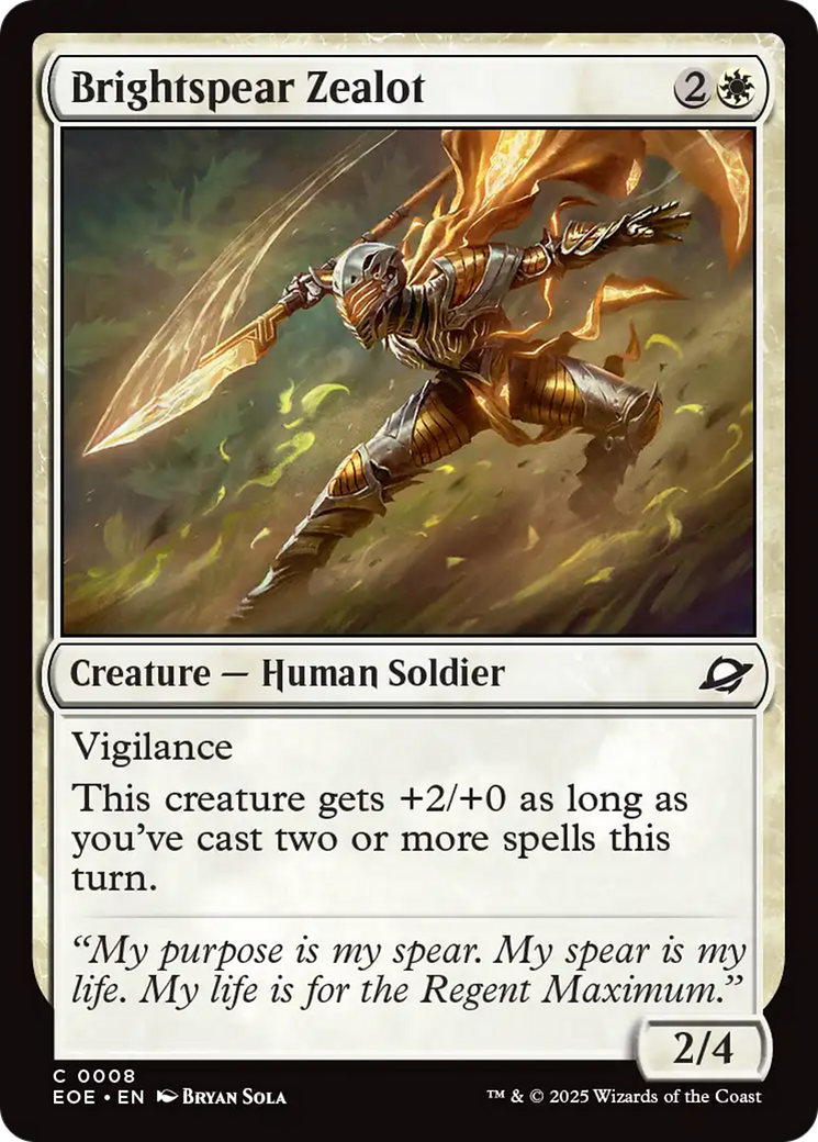 Brightspear Zealot [Edge of Eternities] | Gear Gaming Fayetteville
