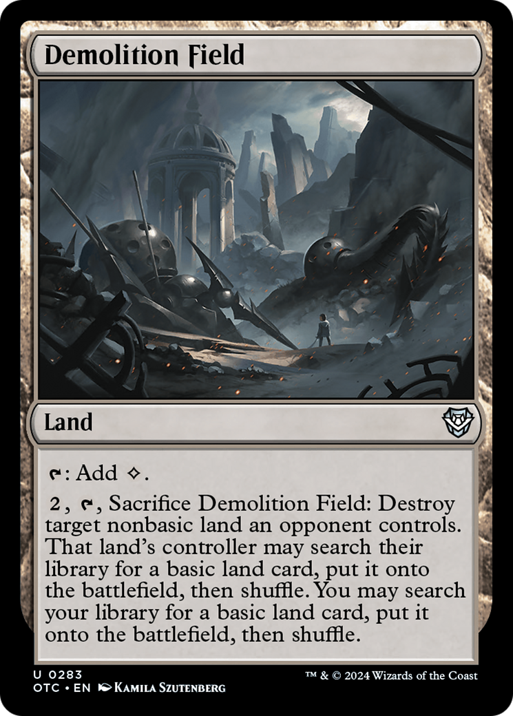 Demolition Field [Outlaws of Thunder Junction Commander] | Gear Gaming Fayetteville