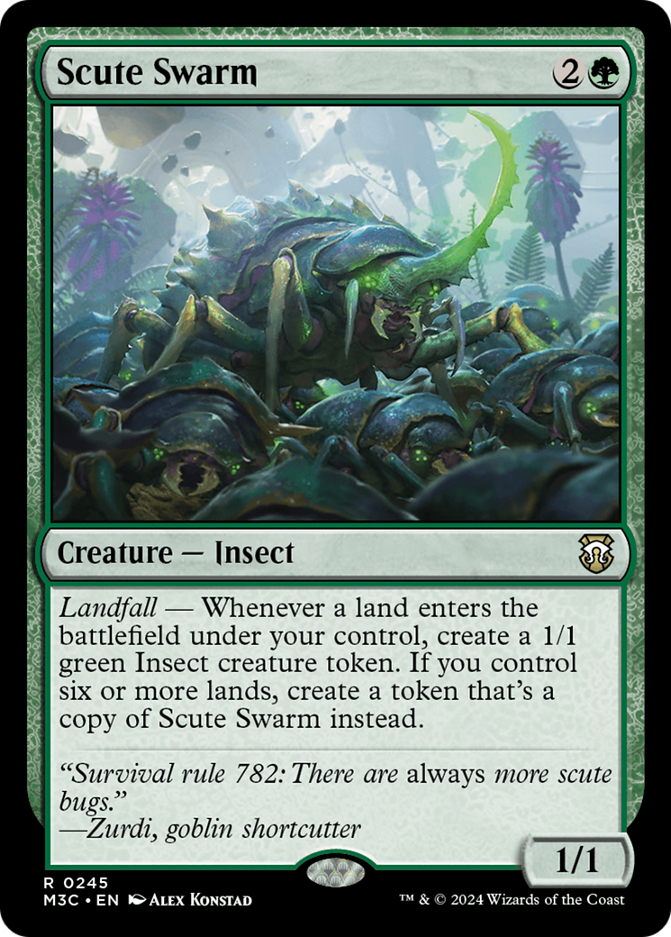 Scute Swarm (Ripple Foil) [Modern Horizons 3 Commander] | Gear Gaming Fayetteville