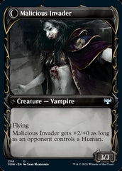 Innocent Traveler // Malicious Invader (Showcase Fang Frame) [Innistrad: Crimson Vow] | Gear Gaming Fayetteville
