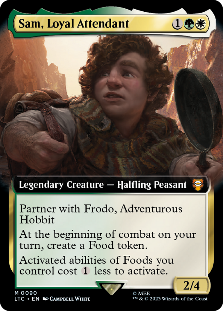 Sam, Loyal Attendant (Extended Art) [The Lord of the Rings: Tales of Middle-Earth Commander] | Gear Gaming Fayetteville