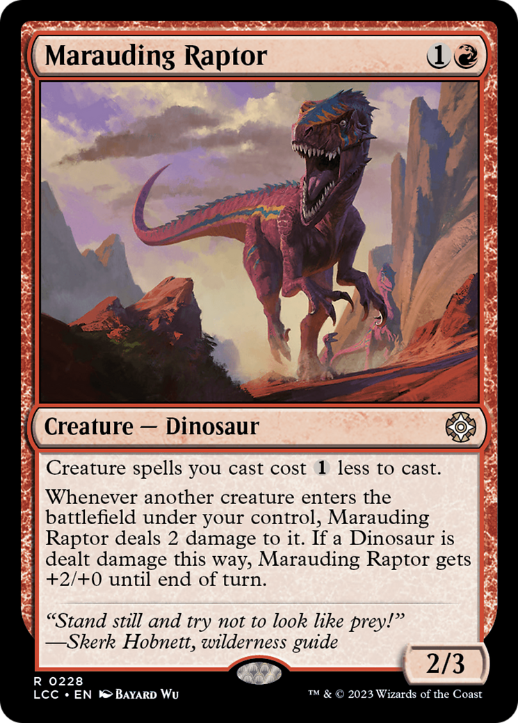 Marauding Raptor [The Lost Caverns of Ixalan Commander] | Gear Gaming Fayetteville