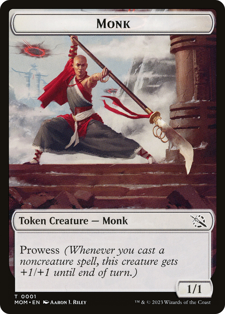 Monk // Phyrexian Saproling Double-Sided Token [March of the Machine Tokens] | Gear Gaming Fayetteville