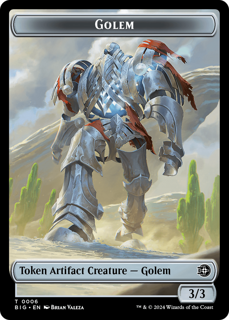 Golem Token [Outlaws of Thunder Junction: The Big Score Tokens] | Gear Gaming Fayetteville